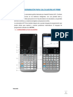 Curso de programación HP Prime: Creación de variables, estructuras de control y funciones