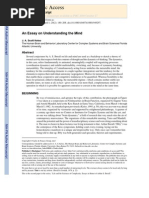 Kelso an Essay on Understanding the Mind 2008