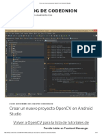 Crear Un Nuevo Proyecto OpenCV en Android Studio