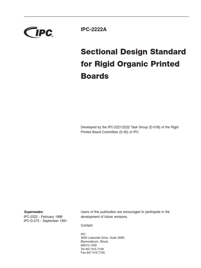 Ipc 2222a PDF | PDF | Electrical Conductor | Engineering Tolerance