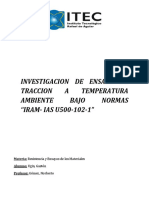 Investigacion de Ensayo de Traccion