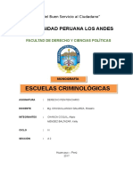 Escuelas Criminológicas - Monografía