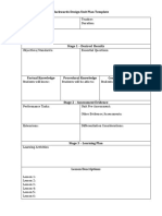 Unit Plan Template For Understanding by Design Freebie