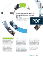 The 12 Essential Tasks of Active Directory Domain Services White Paper 13466