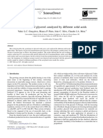 Acetylation of Glycerol Catalyzed by Different Solid Acids