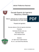 Cálculo y Selección de Un Sistema Fotovoltaico en Una Casa Habitación Con Local Comercial.