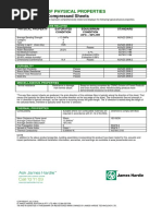 Hardiepanel Compressed Sheets: Certificate of Physical Properties