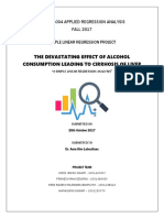 Simple Linear Regression Analysis