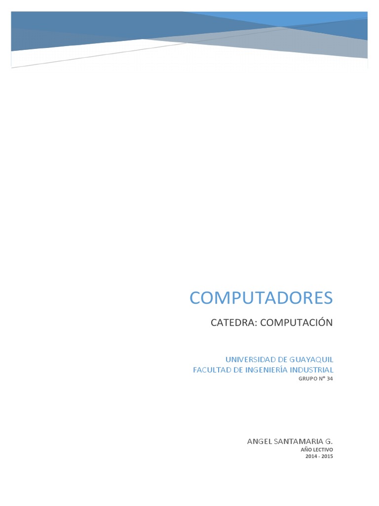 Computadora | PDF | Circuito integrado | Hardware de la computadora