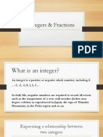 Integers & Fractions