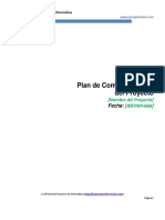 PMOInformatica Plantilla de Plan de Comunicaciones Del Proyecto