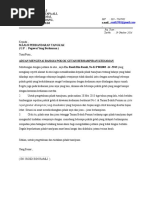 Surat Memohon Khidmat Tebang Pokok 2016