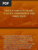 India'S Foreign Trade: Value Composition and Direction