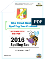 The First Fun and Exciting Spelling Bee Context - 2016