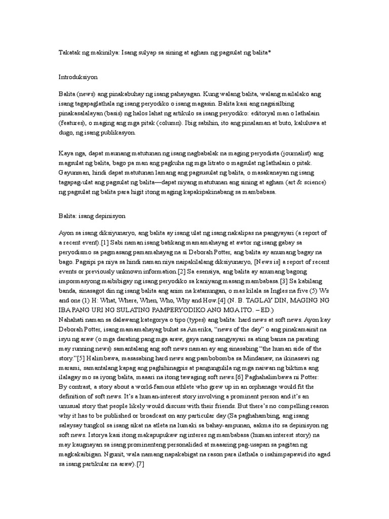 Balita | PDF