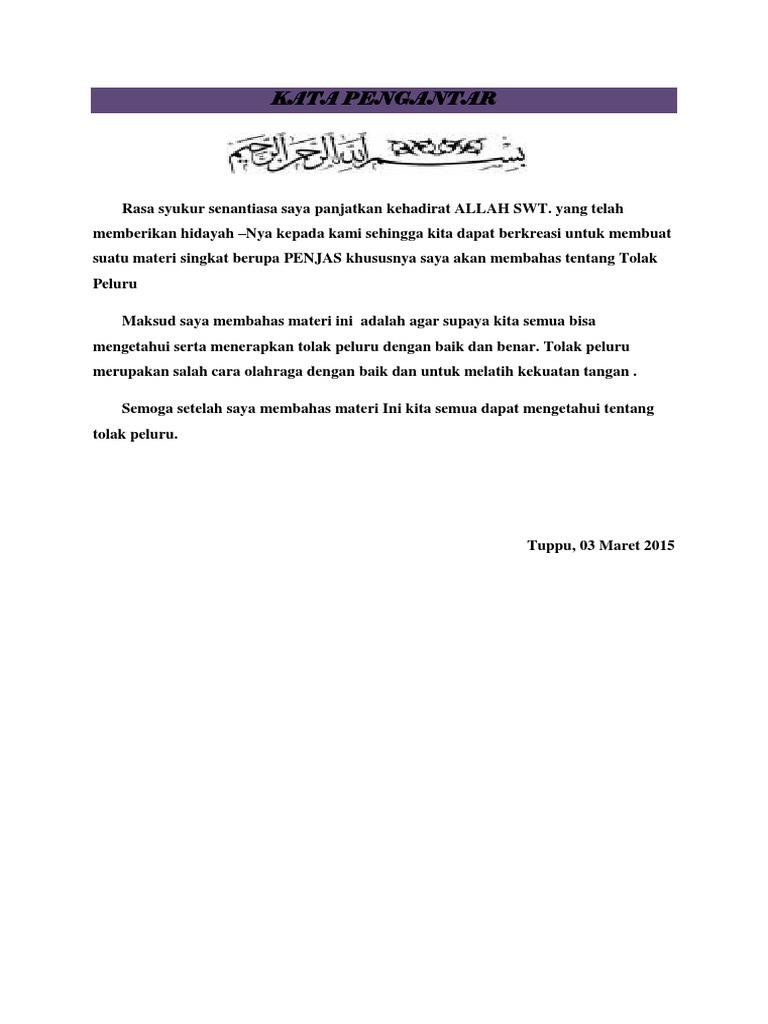 Cara Membuat Kata Pengantar Yang Baik Dan Benar - Membuat Itu