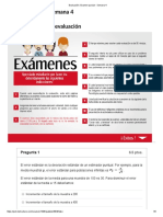 Evaluación - Examen Parcial - Semana 4