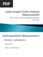 PHT 1261C Tests and Measurements Dr. Kane