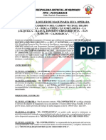 Contrato de Alquiler de Maquinaria Seca Con Operador  