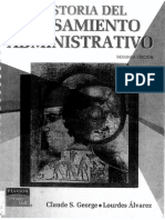 Historia Del Pensamiento Administrativo PDF