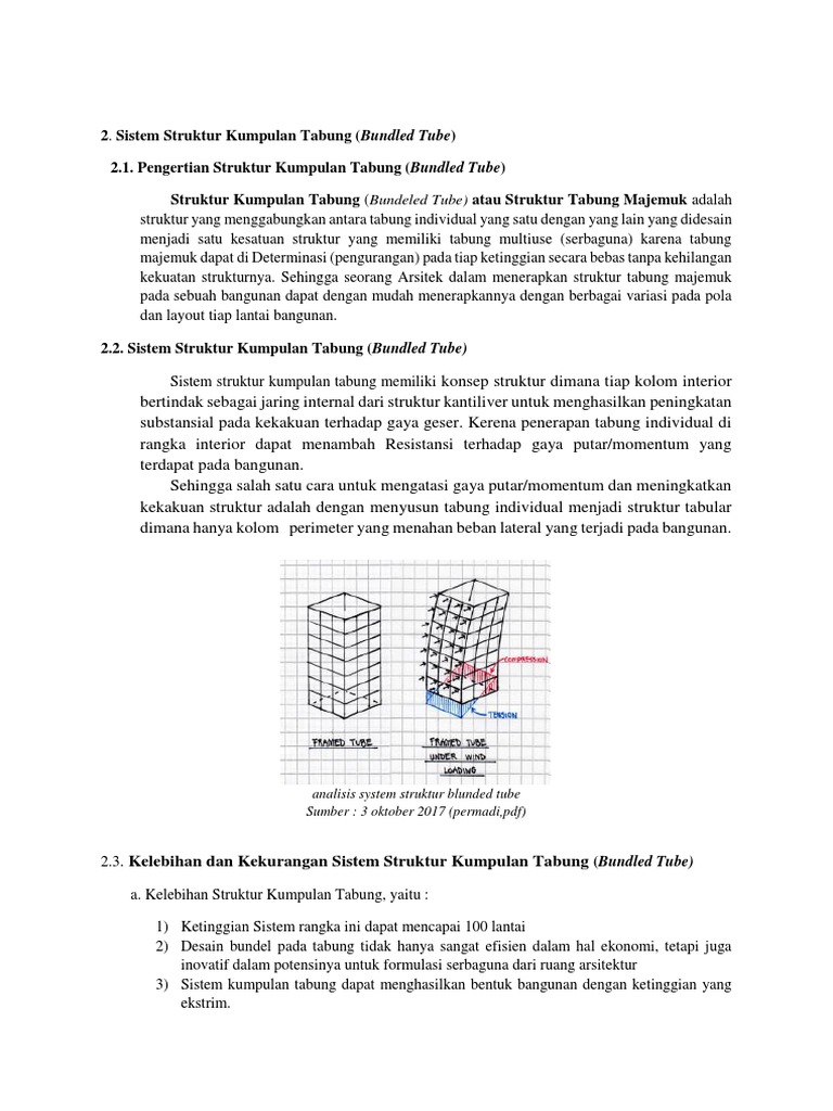  SISTEM STRUKTUR TABUNG  MAJEMUK BUNDELED TUBE docx