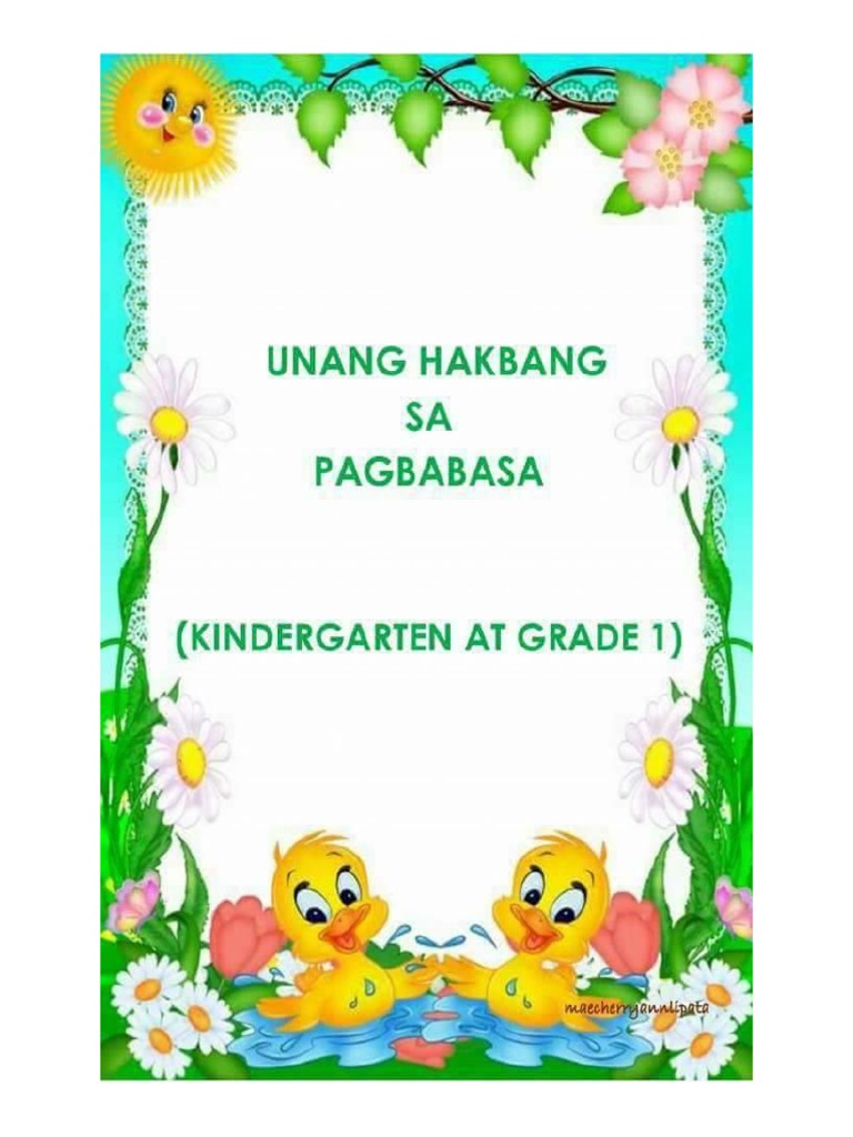 mga unang hakbang sa pagbasa pdf