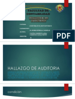 Hallazgo de Auditoria