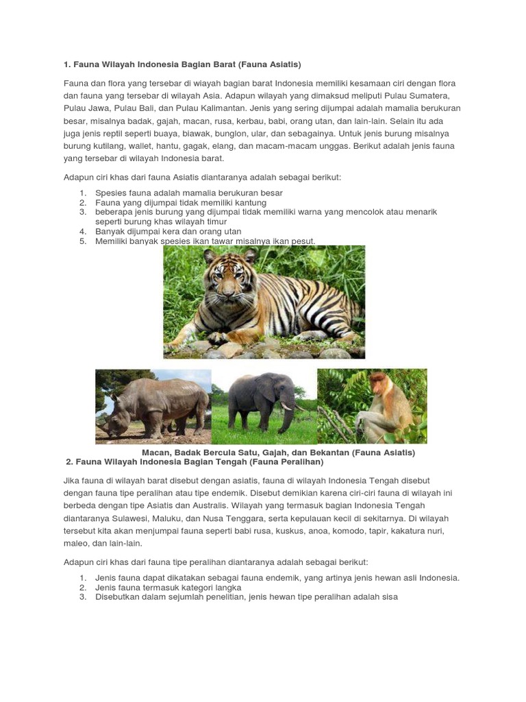 Fauna Bagian Barat Docx