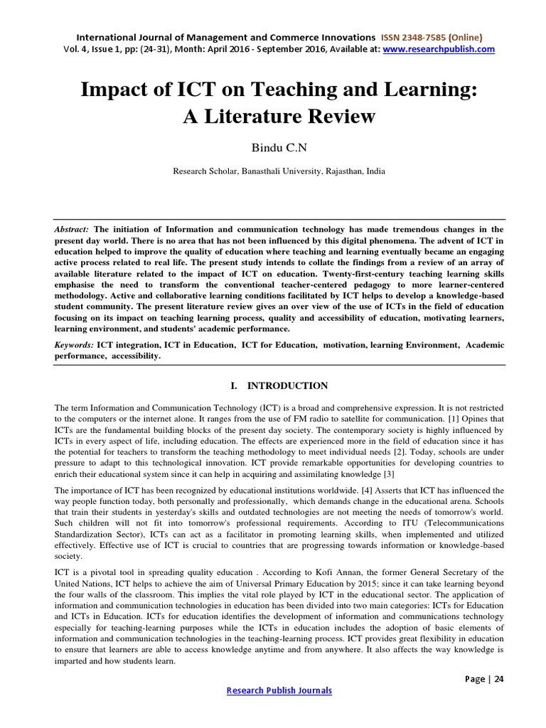 ICT's Role in Learner-Centered Education | PDF | Educational Technology ...