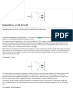 Capacitance in AC Circuit and Capacitive Reactance