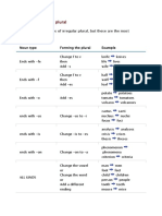 Types of Irregular Plural