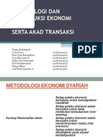 Metodologi Dan Konstruksi Ekonomi Syariah