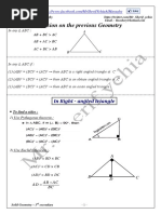 Euclidean Geometry - Acceptable Reasons | PDF | Triangle | Circle
