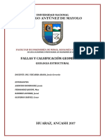 GEOLOGIA ESTRUCTURAL-Fallas Clasificacion Geometrica