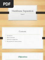 CH 8 Membrane Separation