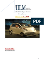 Marketing Research Project Report Tata NANO