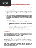 Lecture-5 Supervisory Control and Data Acquisition (SCADA)