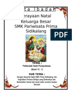 Tata Ibadah Natal SMK Prima Sidikalang