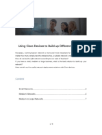 Using Cisco Devices to Build Up Different Networks