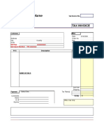 Tax Invoice - Template