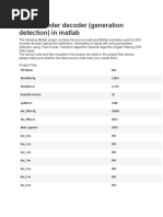 DTMF Encoder Decoder (Generation Detection) in Matlab: Project Files