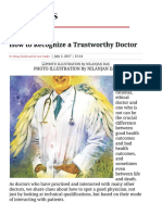 How To Recognize A Trustworthy Doctor India Today PDF