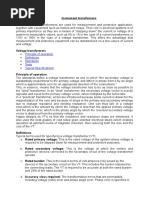 Tnstrument Transformers (CT, PT) Theory