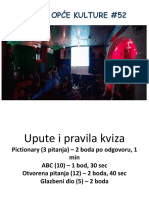 Kviz Opće Kulture 52