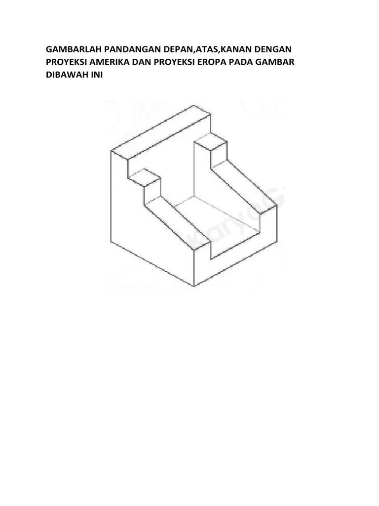 Gambarlah Dengan Proyeksi Amerika Dan Proyeksi Eropa