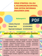 Kel. 8 Implementasi Strategi - Isu2 Pemasaran, Keuangan, Litabng, Sim