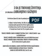 Upozorenje Protiv Trovanja Zivotinja