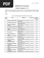 Power Electronics Assignments