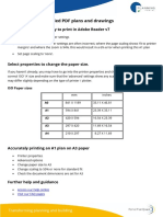 Printing Correctly Scaled PDF Plans and Drawings: PDF Format A1 Plan Ready To Print in Adobe Reader v7