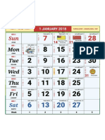 Kalendar 2018